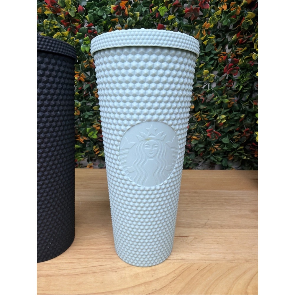 Starbucks Jelly‎ Studded Tumbler Lot 4 Matte Black Mint Honeycomb 24 oz Holidays - Picture 2 of 11